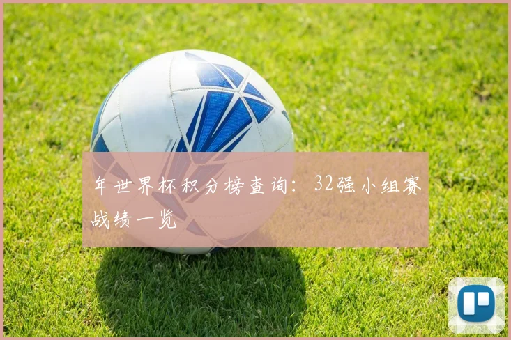 年世界杯积分榜查询:32强小组赛战绩一览